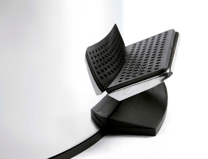 Confortime Cubo de Basura de Metal con Pedal 5 Litros - 20 cm de Ancho x 27.4 cm de Alto x 26 cm de Largo (6 Unidades)