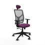 PIQUERAS Y CRESPO Silla de oficina Motilla Morado/Gris con mecanismo Sincro/Traslack