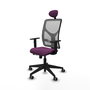 PIQUERAS Y CRESPO Silla de oficina Motilla Morado/Gris con mecanismo Sincro/Traslack