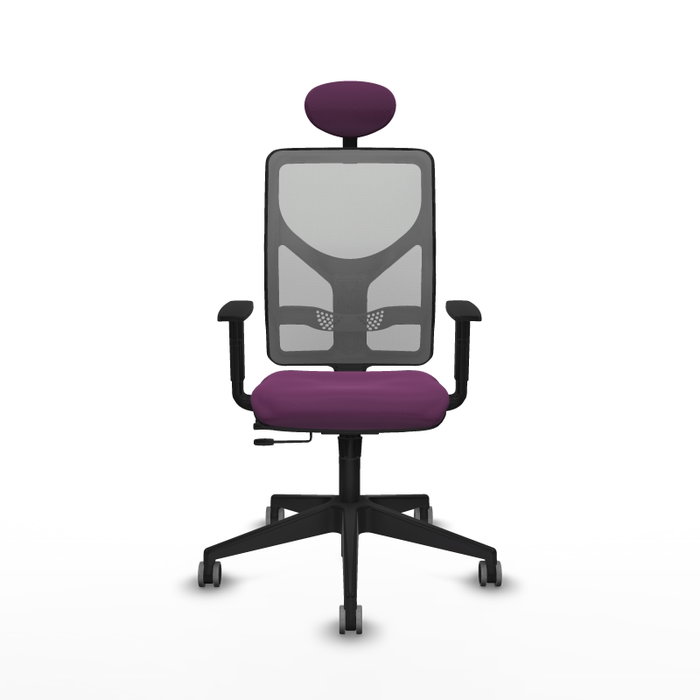 PIQUERAS Y CRESPO Silla de oficina Motilla Morado/Gris con mecanismo Sincro/Traslack PIQUERAS Y CRESPO Silla de oficina Motilla Morado/Gris con mecanismo Sincro/Traslack