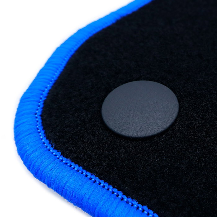 OCC Design Alfombrillas Coche 5 Piezas para BMW Serie 3 E92 Coupe 2006-2013, Ribete Azul, Ref OCCBW0028BL