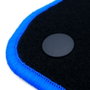 OCC Design Alfombrillas Coche 5 Piezas para BMW Serie 3 E92 Coupe 2006-2013, Ribete Azul, Ref OCCBW0028BL