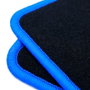 OCC Design Alfombrillas Coche 5 Piezas para BMW Serie 3 E92 Coupe 2006-2013, Ribete Azul, Ref OCCBW0028BL