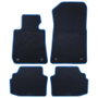 OCC Design Alfombrillas Coche 5 Piezas para BMW Serie 3 E92 Coupe 2006-2013, Ribete Azul, Ref OCCBW0028BL