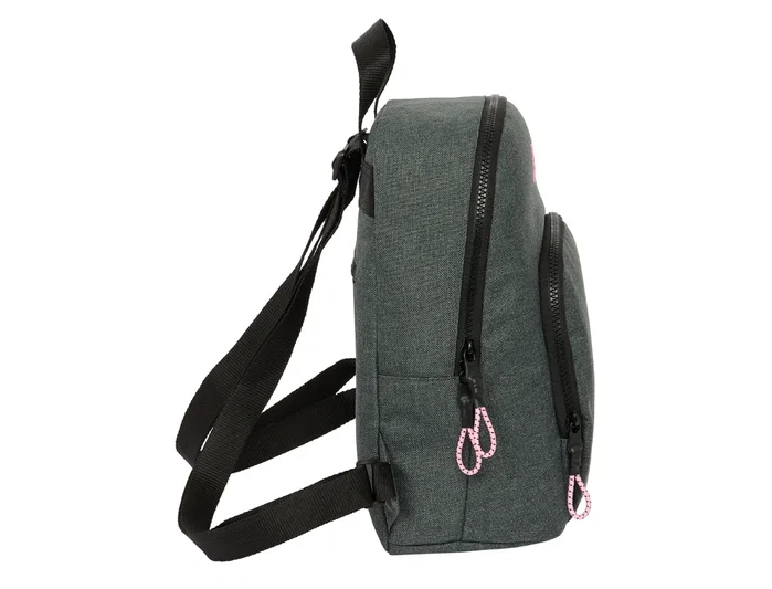 Safta Mini Mochila Kappa Silver Pink 25x30x13cm Safta Mini Mochila Kappa Silver Pink 25x30x13cm