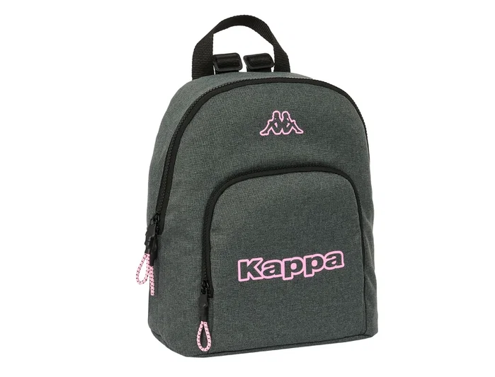 Safta Mini Mochila Kappa Silver Pink 25x30x13cm Safta Mini Mochila Kappa Silver Pink 25x30x13cm
