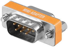 MicroConnect Adaptador Mini DB9 M/H Null Modem para Transferencia de Datos Serie