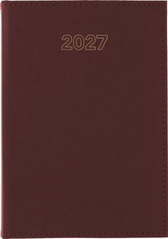 GRAFOPLAS Agenda Anual Zurich 2027 Tapa Acolchada Burdeos