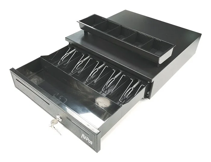 Avpos Cash-U280 Cajón de Efectivo Automático Negro