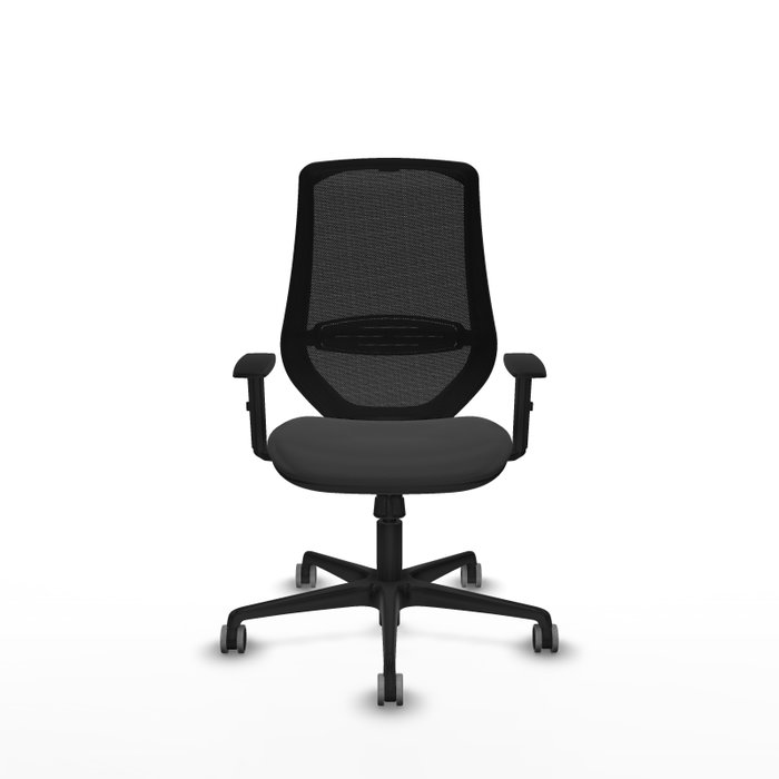 PIQUERAS Y CRESPO Silla de oficina Mardos con mecanismo Sincro Gris oscuro/Negro