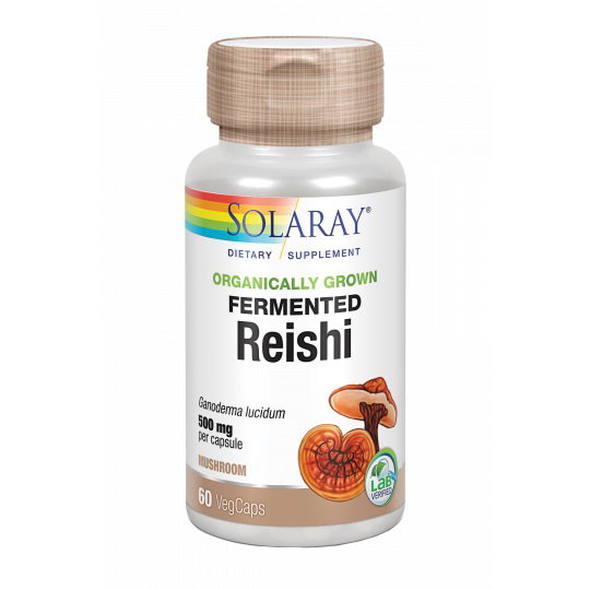 Solaray Fermented Reishi 500mg 60 Cápsulas Vegetales