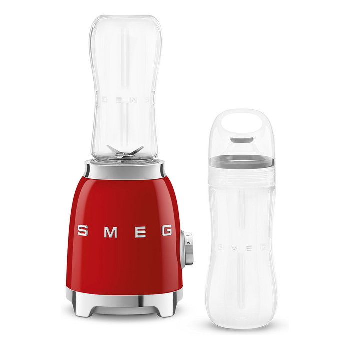 Smeg PBF01RDEU Batidora de vaso 0,6 L Acero inoxidable y rojo 300 W 2 velocidades