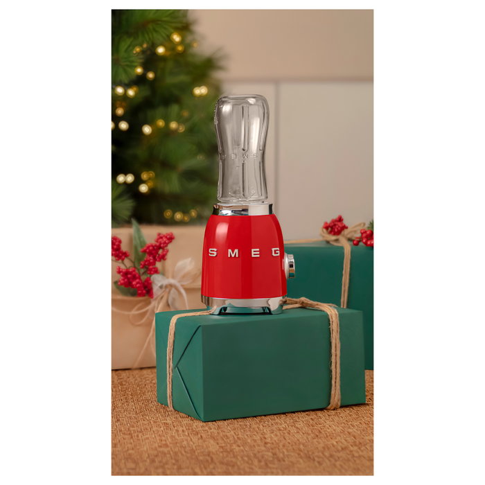 Smeg PBF01RDEU Batidora de vaso 0,6 L Acero inoxidable y rojo 300 W 2 velocidades