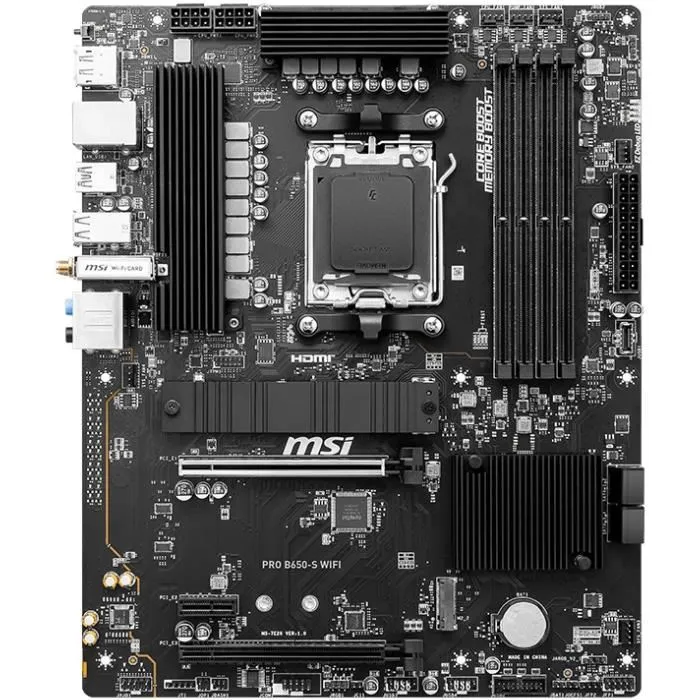MSI Placa Base PRO B650-S WiFi AM5 ATX