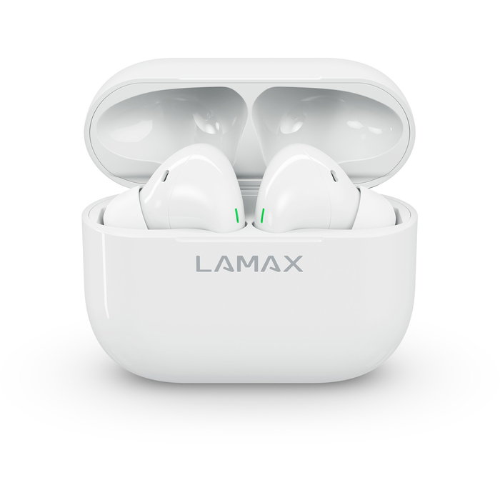 Lamax Auriculares In-Ear Clips1 Blancos Bluetooth 5.3 Batería 35 Horas