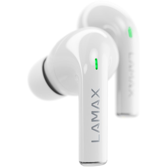 Lamax Auriculares In-Ear Clips1 Blancos Bluetooth 5.3 Batería 35 Horas