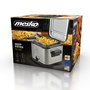 Mesko Freidora MS 4910, 1.5L, 900W, Acero Inoxidable, Tapa de Cristal, Cesta con Función de Elevación y Asa Plegable, Temperatura Regulable
