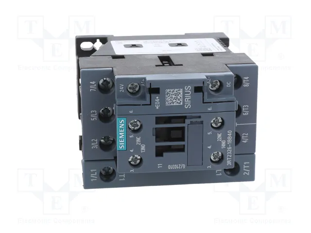 SIEMENS 3RT2326-1BB40 Contactor 4-polar 24V DC