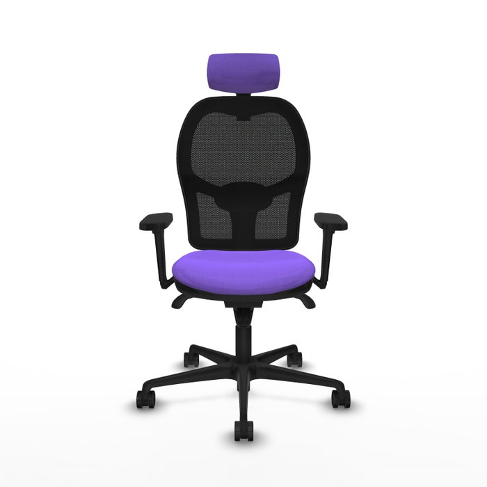 PIQUERAS Y CRESPO Silla de oficina Jorquera con mecanismo Sincro, lila y negro PIQUERAS Y CRESPO Silla de oficina Jorquera con mecanismo Sincro, lila y negro