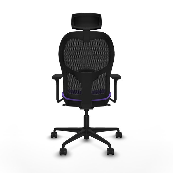 PIQUERAS Y CRESPO Silla de oficina Jorquera con mecanismo Sincro, lila y negro PIQUERAS Y CRESPO Silla de oficina Jorquera con mecanismo Sincro, lila y negro