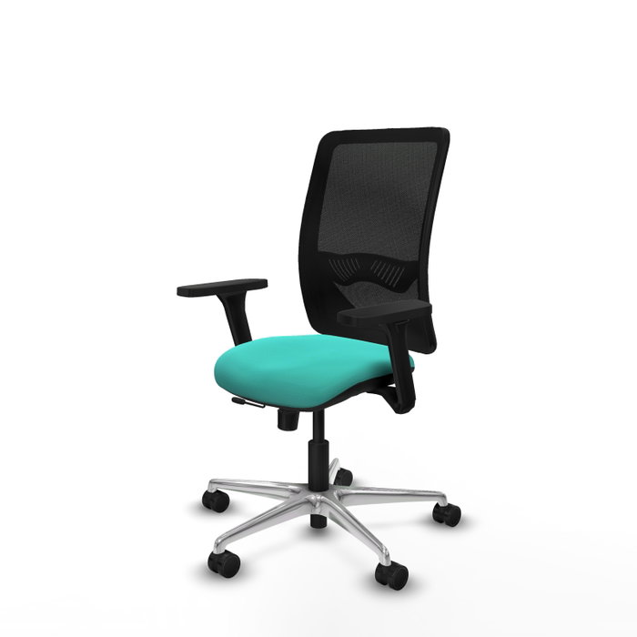 PIQUERAS Y CRESPO Silla de oficina Zulema con mecanismo Sincro/Traslack, Turquesa y Negro PIQUERAS Y CRESPO Silla de oficina Zulema con mecanismo Sincro/Traslack, Turquesa y Negro