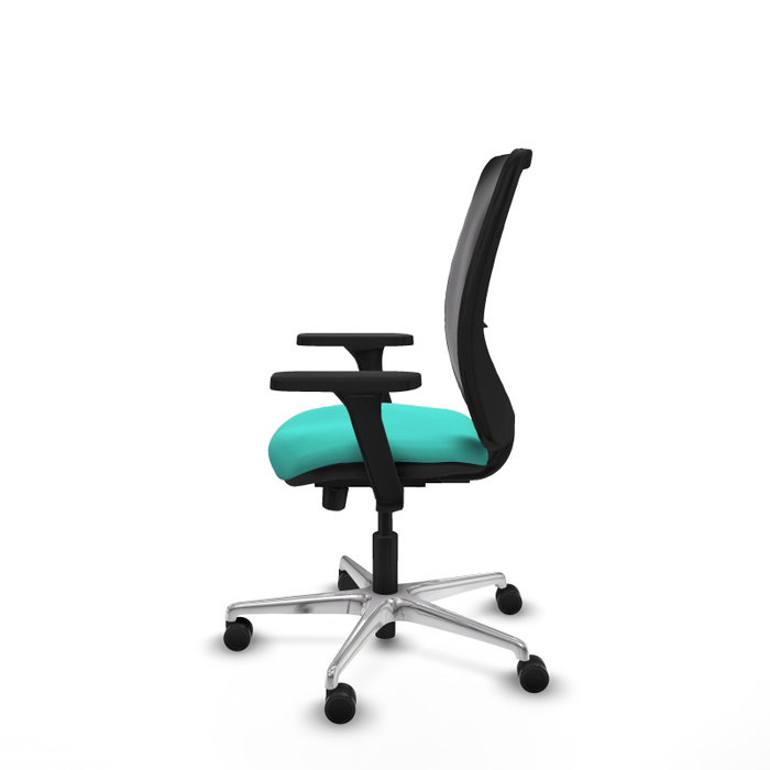 PIQUERAS Y CRESPO Silla de oficina Zulema con mecanismo Sincro/Traslack, Turquesa y Negro PIQUERAS Y CRESPO Silla de oficina Zulema con mecanismo Sincro/Traslack, Turquesa y Negro