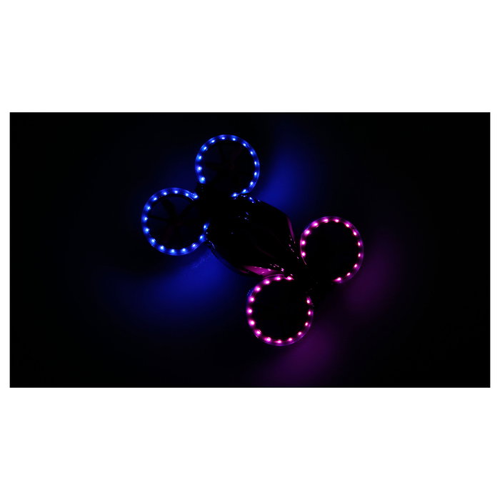 AMEWI FightStar Battle Dron Listo para Volar (RTF) Rosa y Negro, con Efectos Luminosos, 8 Años+, 2.4 GHz, 430 mAh, Tiempo de Vuelo 8 Min, 50 m Alcance, 44 g - Referencia 25347