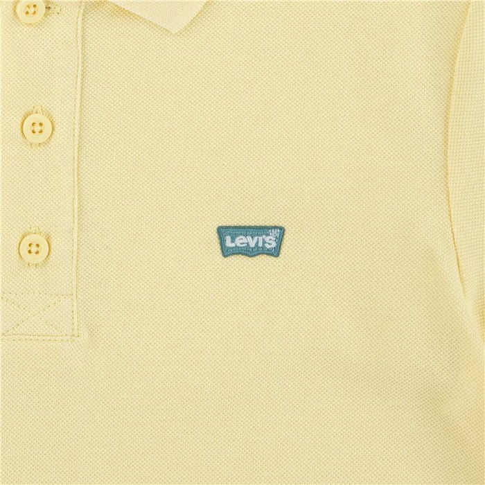 Polo de Manga Corta Niño Levi's Lvb Back Neck Tape Amarillo