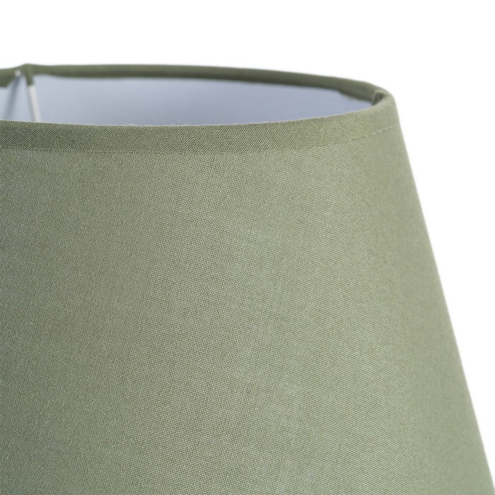 Lámpara Mesa Verde Cerámica-Tejido 22 X 22 X 30 cm