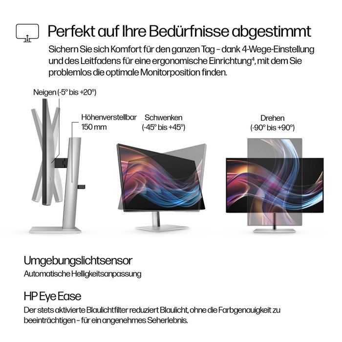 HP Monitor Series 7 Pro 727pk 27 pulg. 4K UHD IPS Black