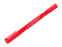 Q-connect Rotulador Marcador Permanente Doble Punta Color Rojo Trazo 0,4 mm y 1 mm Tinta Secado Instantáneo
