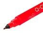 Q-connect Rotulador Marcador Permanente Doble Punta Color Rojo Trazo 0,4 mm y 1 mm Tinta Secado Instantáneo