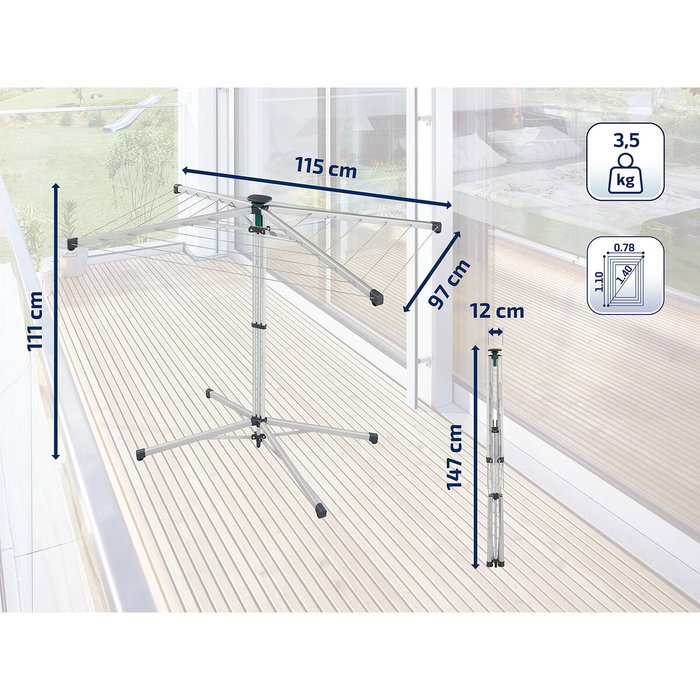 Leifheit Secador LinoPop-Up LEIFHEIT 82500 Leifheit Secador LinoPop-Up LEIFHEIT 82500