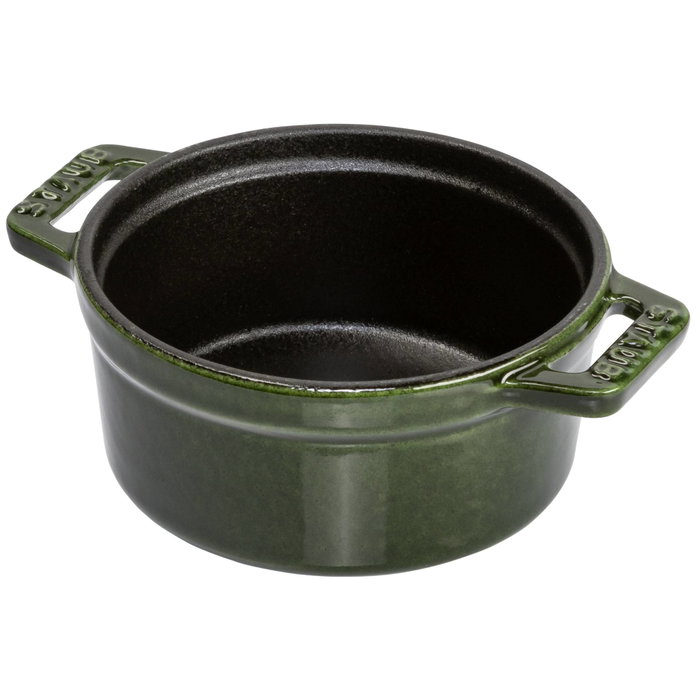 Staub Mini Cocotte 10cm Redonda Basil, Hierro Fundido
