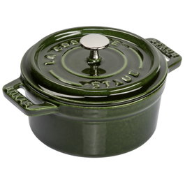 Staub Mini Cocotte 10cm Redonda Basil, Hierro Fundido