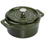 Staub Mini Cocotte 10cm Redonda Basil, Hierro Fundido