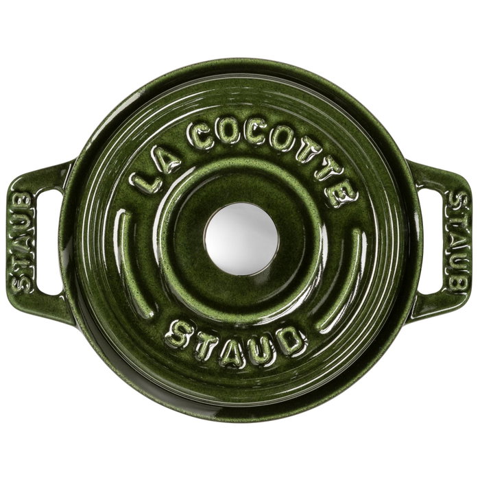 Staub Mini Cocotte 10cm Redonda Basil, Hierro Fundido