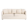 Sofá Beige Tejido Salón 215 X 92 X 78 cm