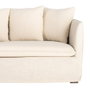 Sofá Beige Tejido Salón 215 X 92 X 78 cm
