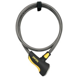 ONGUARD Cable antirrobo Akita 8039 con X2 Power Bolt y cilindro BumbBlok, 120 cm