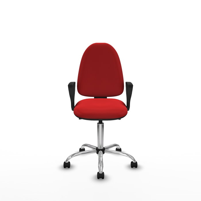 PIQUERAS Y CRESPO Silla de oficina Aýna en Similpiel Rojo