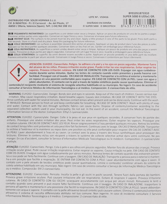 Super5000 Super 5000 8 Unidades 1 Gr (36 Unidades)