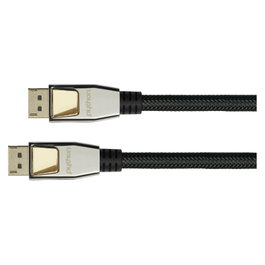 PYTHON Series Cable DisplayPort 1.2 de 10m 4K2K UHD chapado en oro negro