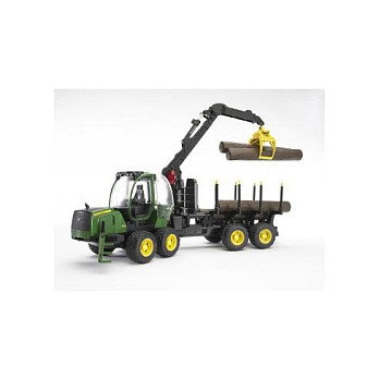 Bruder John Deere 1210E RCKE Zug - Maquinaria de Juguete a Escala 1:16 en Policarbonato, para Niños y Niñas de 4+ Años