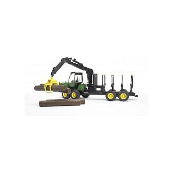Bruder John Deere 1210E RCKE Zug - Maquinaria de Juguete a Escala 1:16 en Policarbonato, para Niños y Niñas de 4+ Años