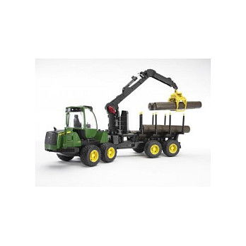 Bruder John Deere 1210E RCKE Zug - Maquinaria de Juguete a Escala 1:16 en Policarbonato, para Niños y Niñas de 4+ Años