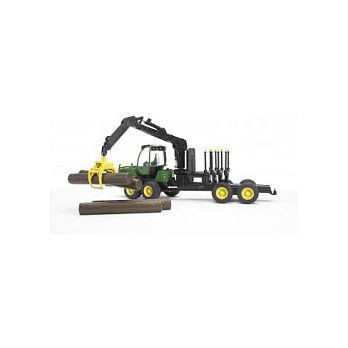 Bruder John Deere 1210E RCKE Zug - Maquinaria de Juguete a Escala 1:16 en Policarbonato, para Niños y Niñas de 4+ Años