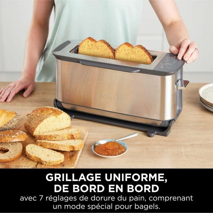 Ninja Foodi ST202EU Tostadora 3 en 1, Parrilla y Sandwichera