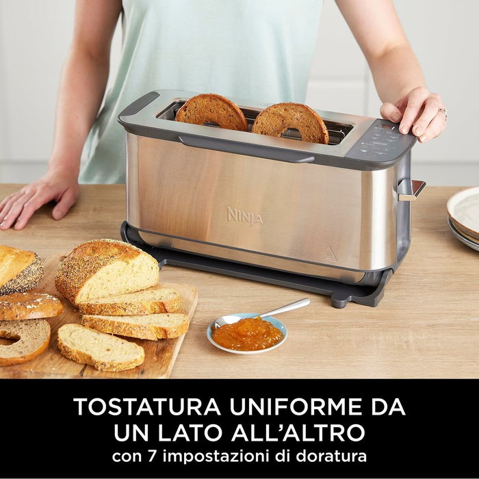 Ninja Foodi ST202EU Tostadora 3 en 1, Parrilla y Sandwichera