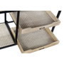 DKD Home Decor Consola de Metal y Madera Negra y Marrón